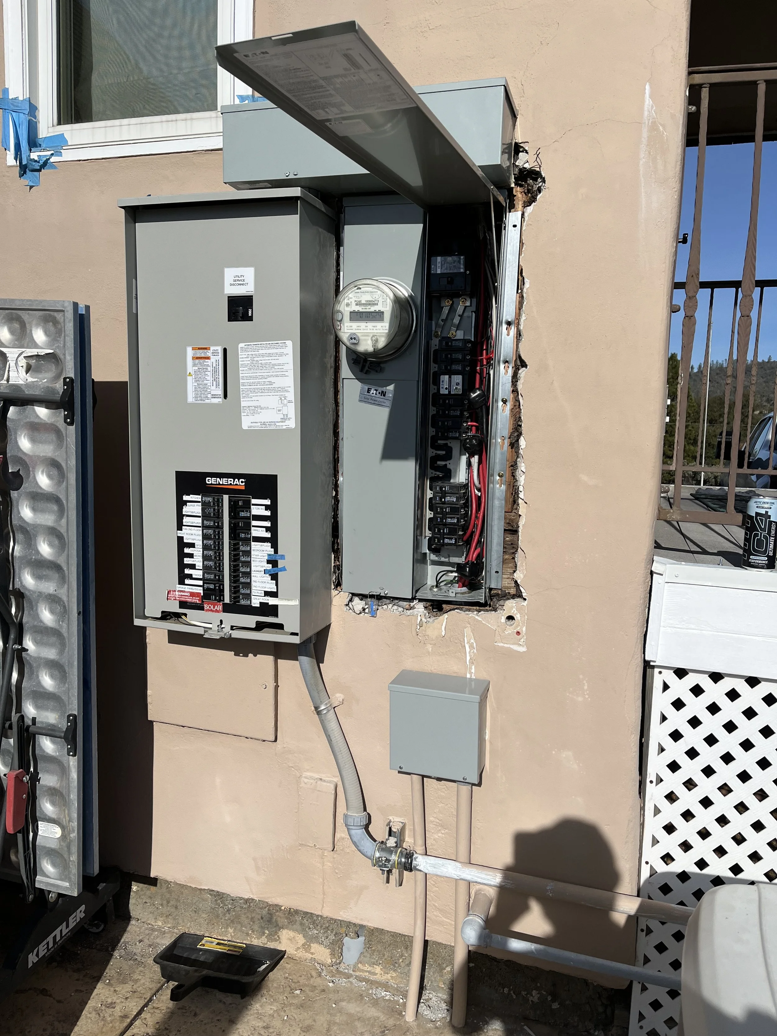 Upgraded electrical panel
