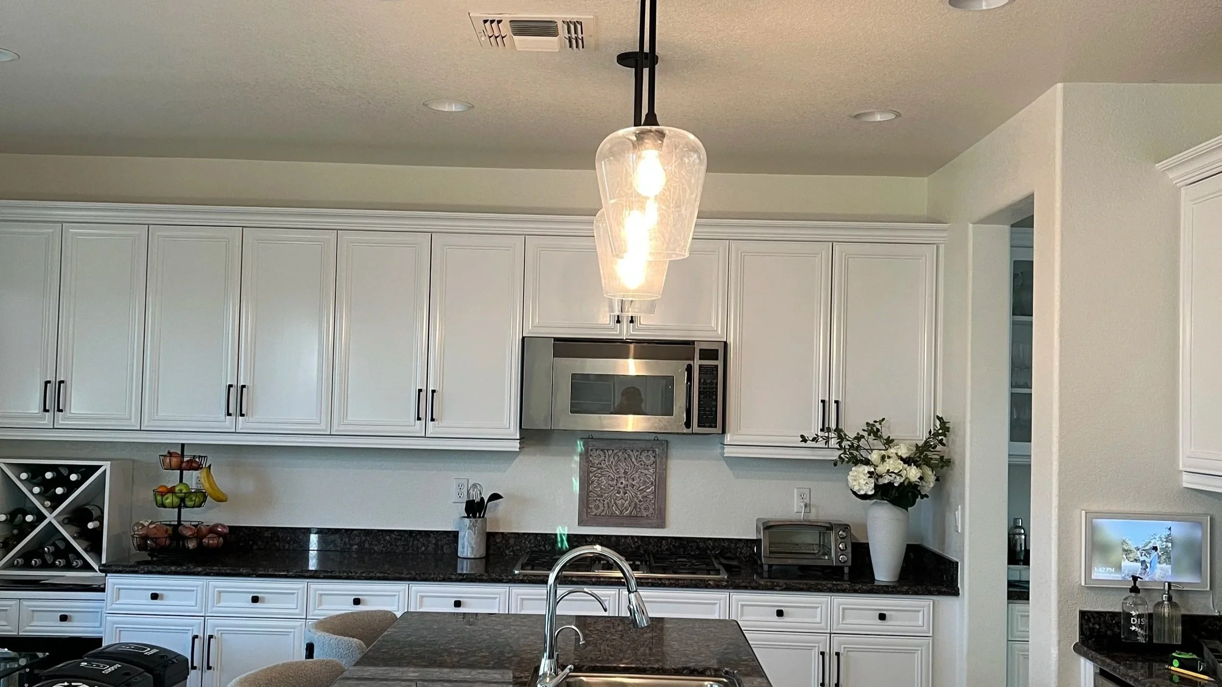 Lighting, ceiling fans, and appliance hookups installed cleanly and safely throughout Sacramento Region.