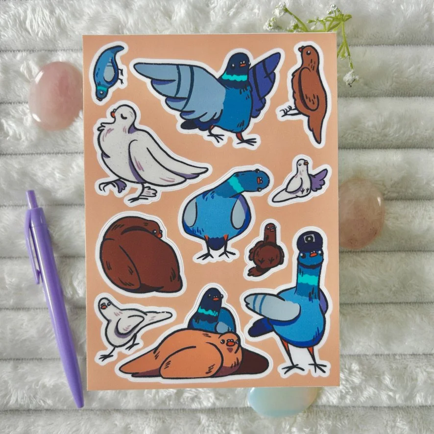 Pigeon Sticker Sheet