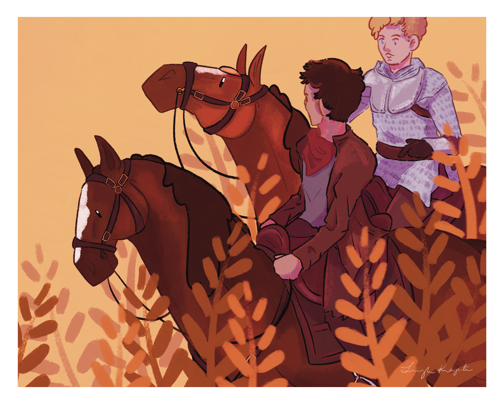 Riding Through Fields