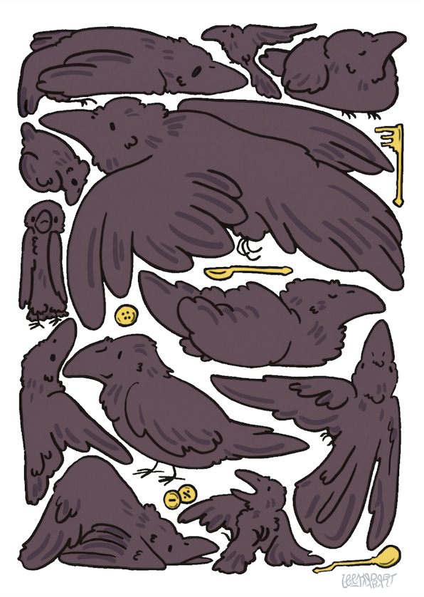[SM] Crows & Trinkets Print