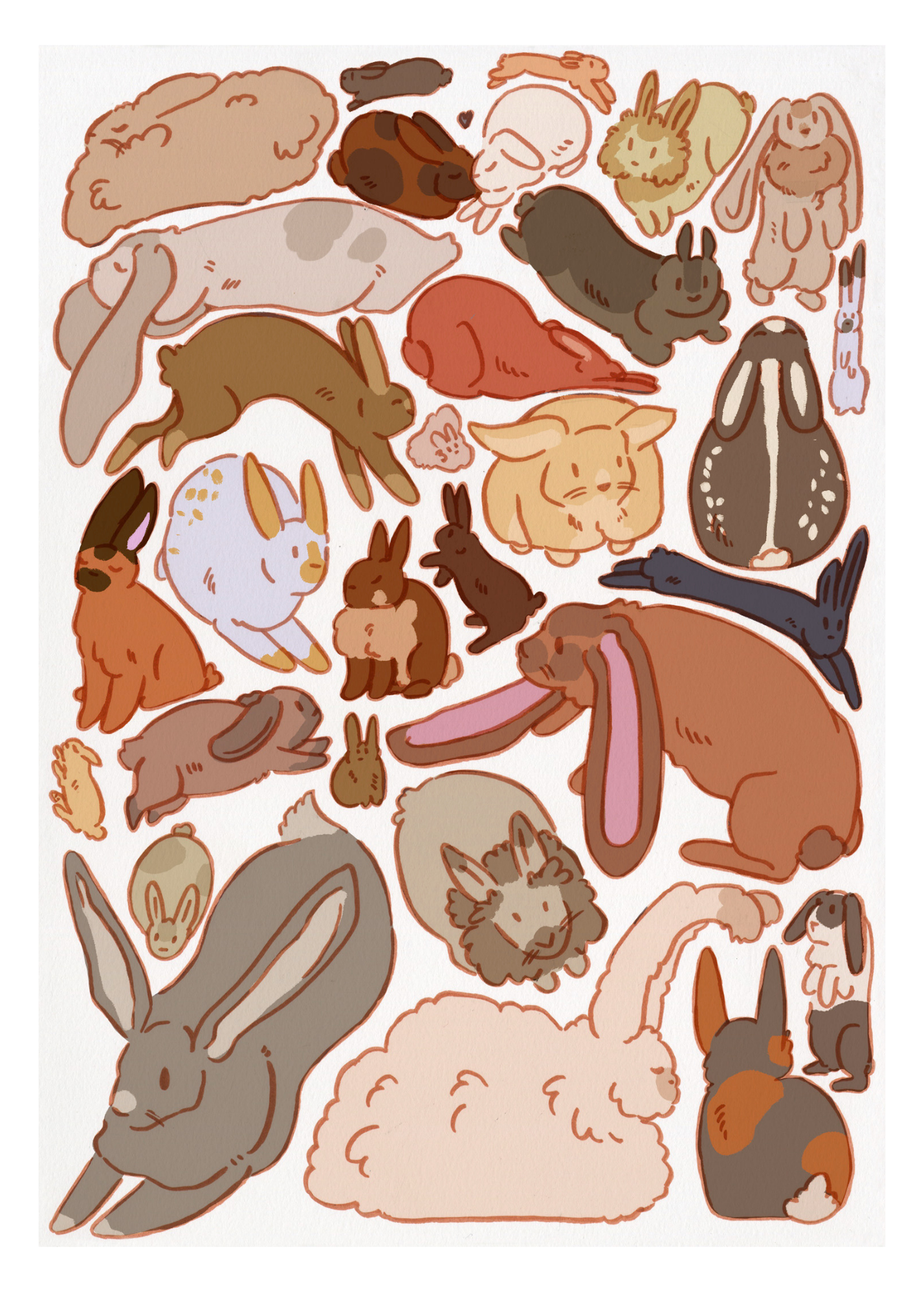 Whimsical Rabbits