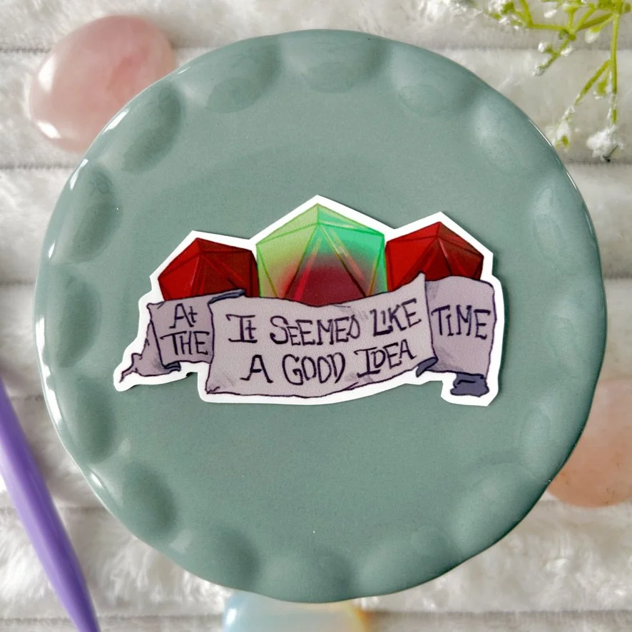 D&D At The Time Sticker