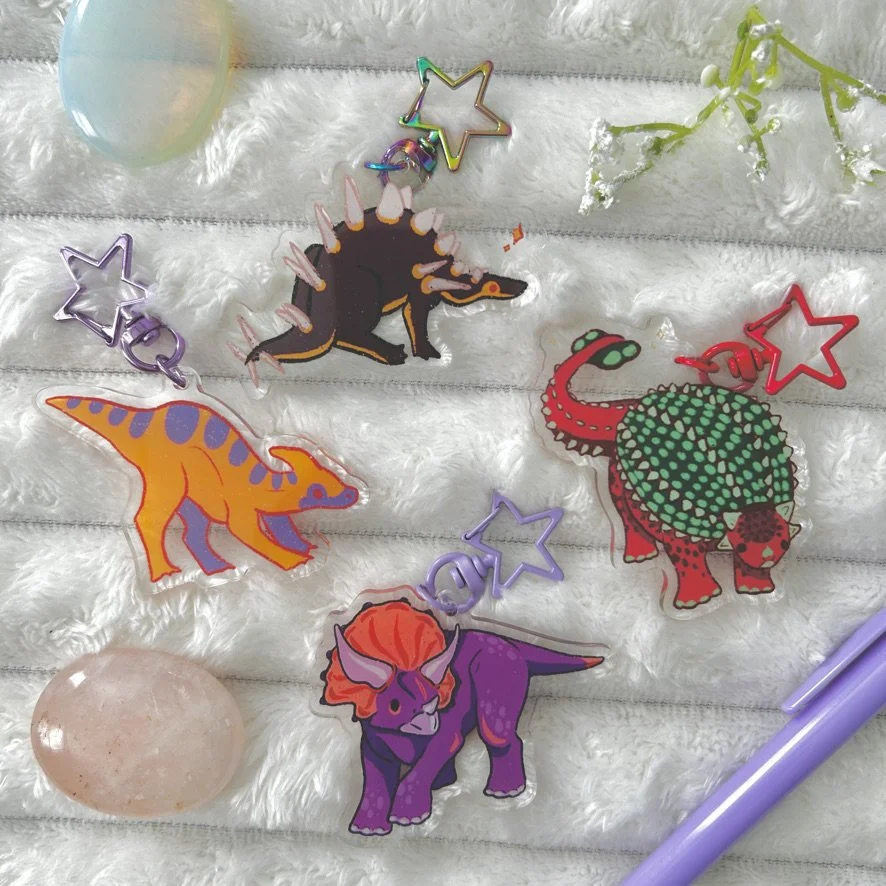 Dinosaur Keychains