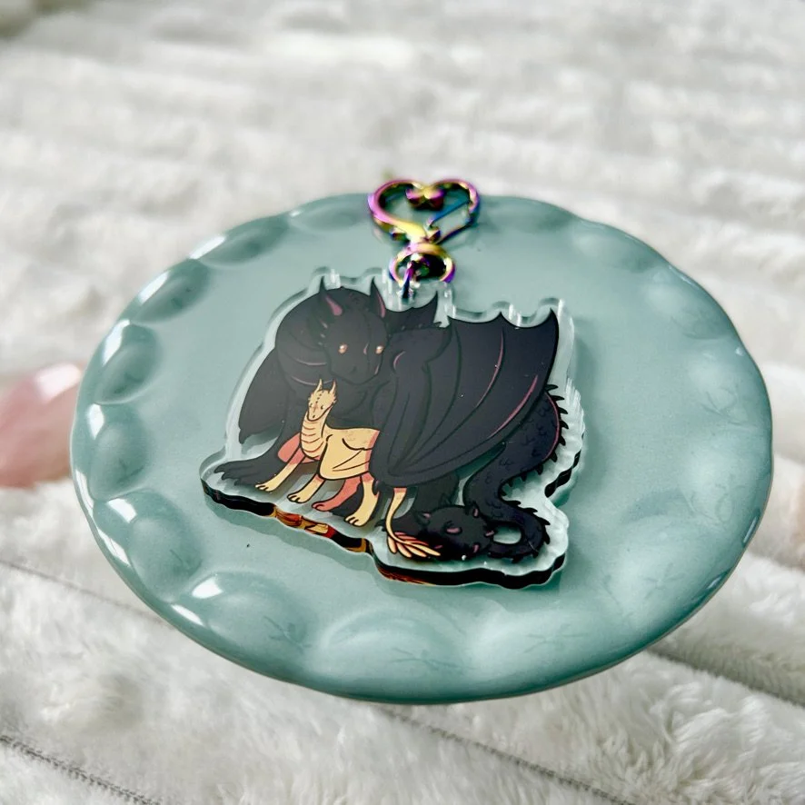 4th Wing Tairn & Andarna Keychain