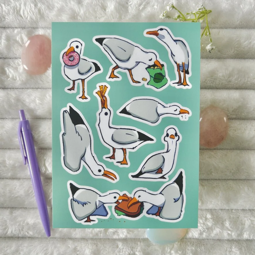 Seagull Sticker Sheet