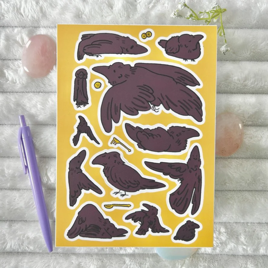 Crow Sticker Sheet