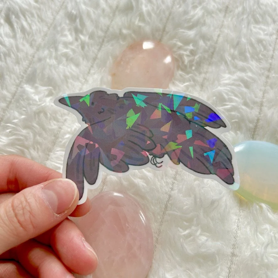 Flying Crow Sticker
