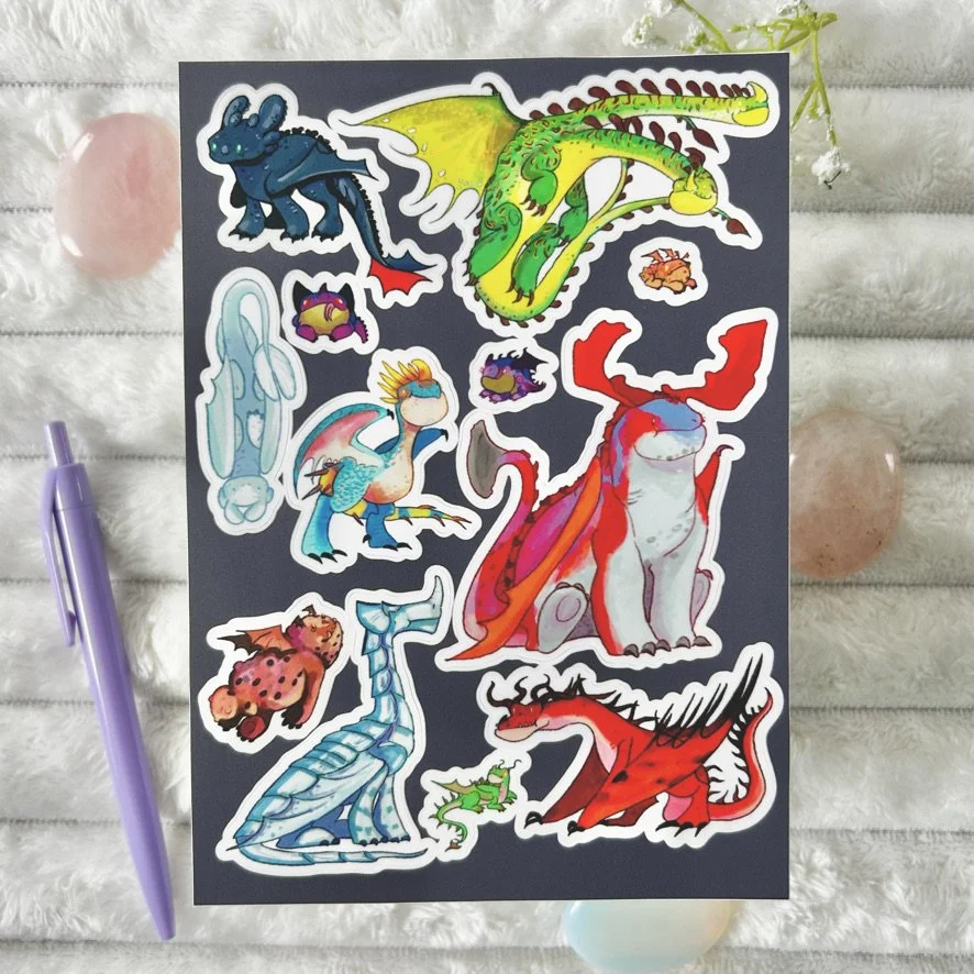 How To Train Your Dragon Sticker Sheet