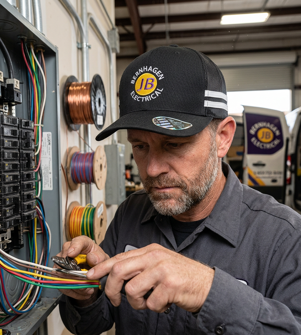 Cap with embroidery - Bernhagen Electrical