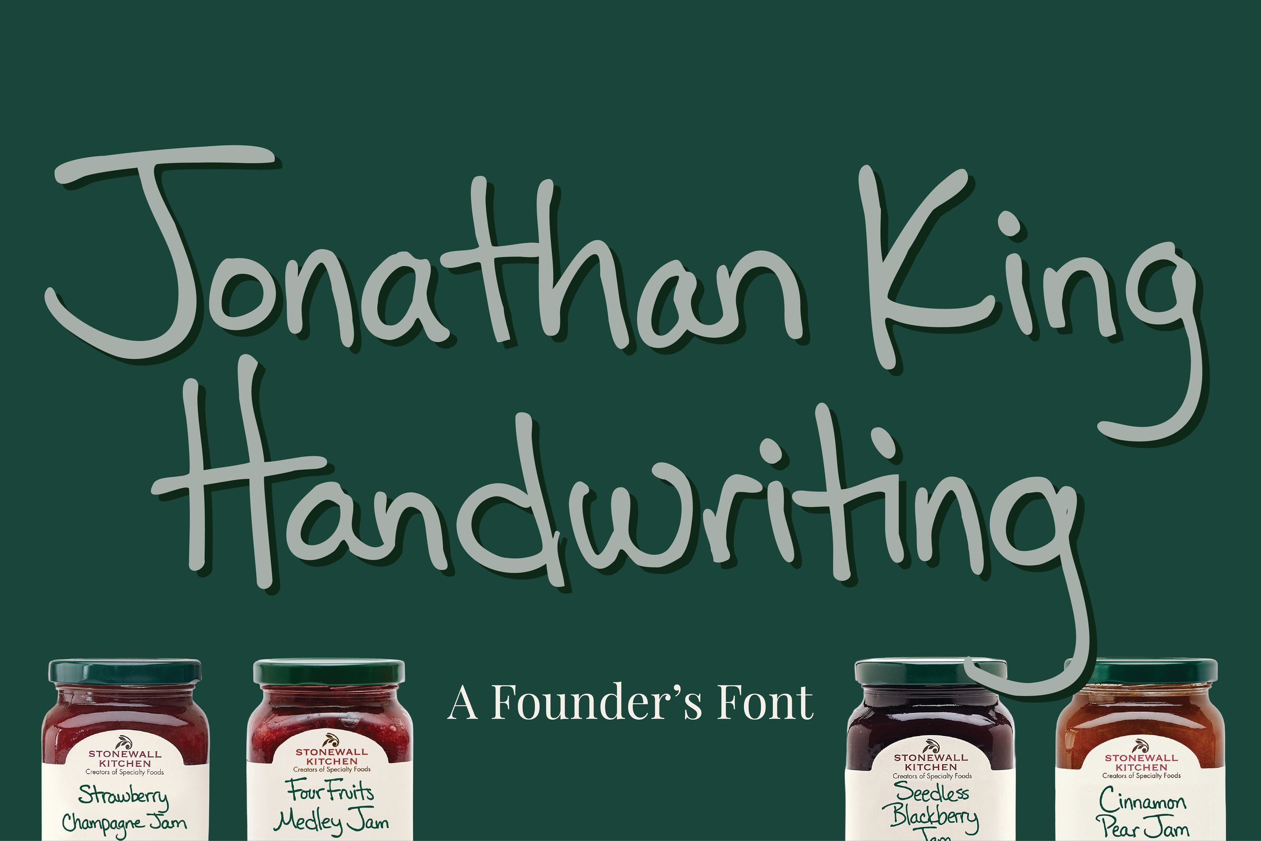 Stonewall Kitchen | Jonathan King Handwriting Font