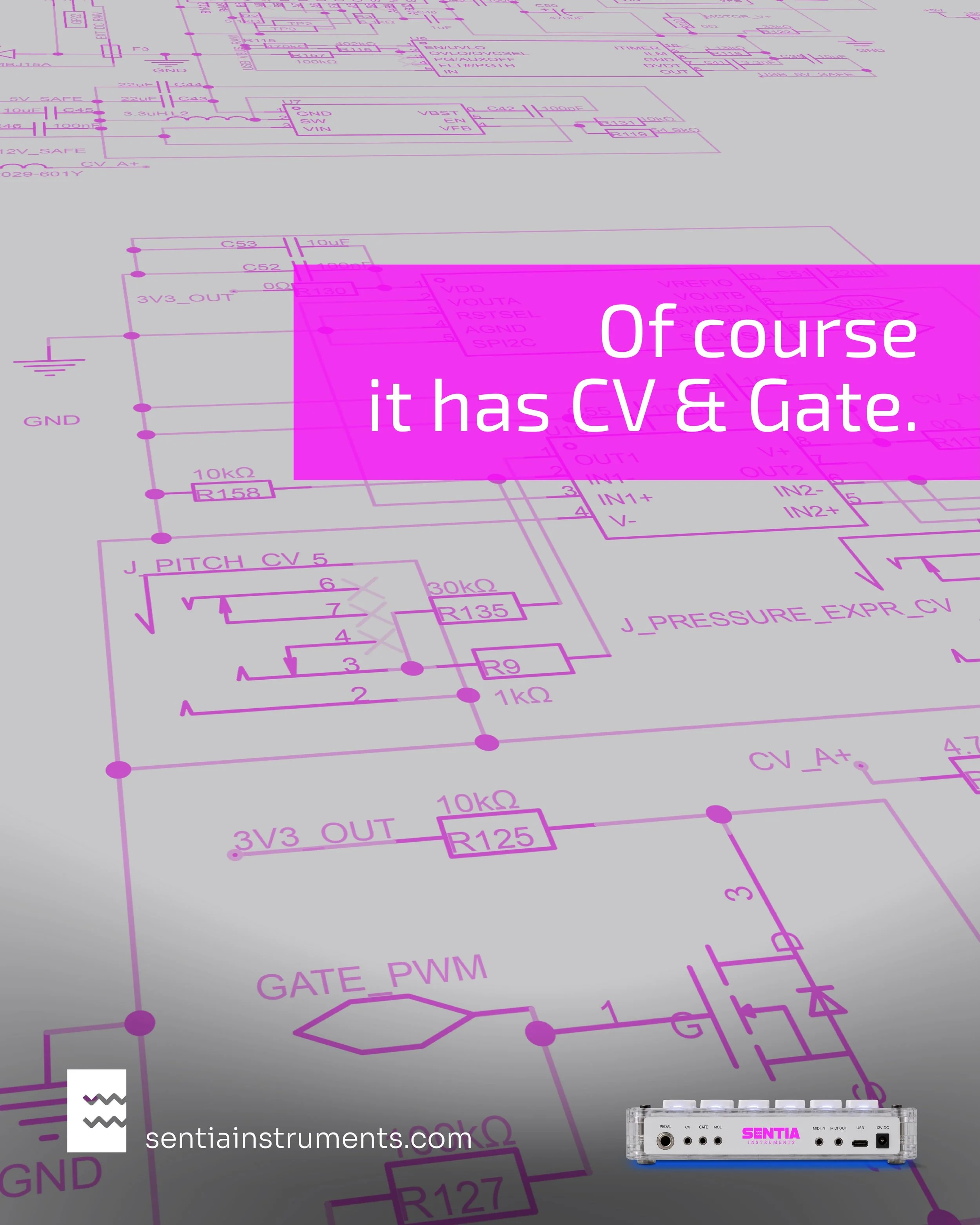 Of course it connects to your modular.

We built CV/Gate and expression connectivity directly into every unit of TILES because musical expression shouldn&rsquo;t stop at MIDI.

Comment TILES if you&rsquo;d like us to break down this schematic and sho