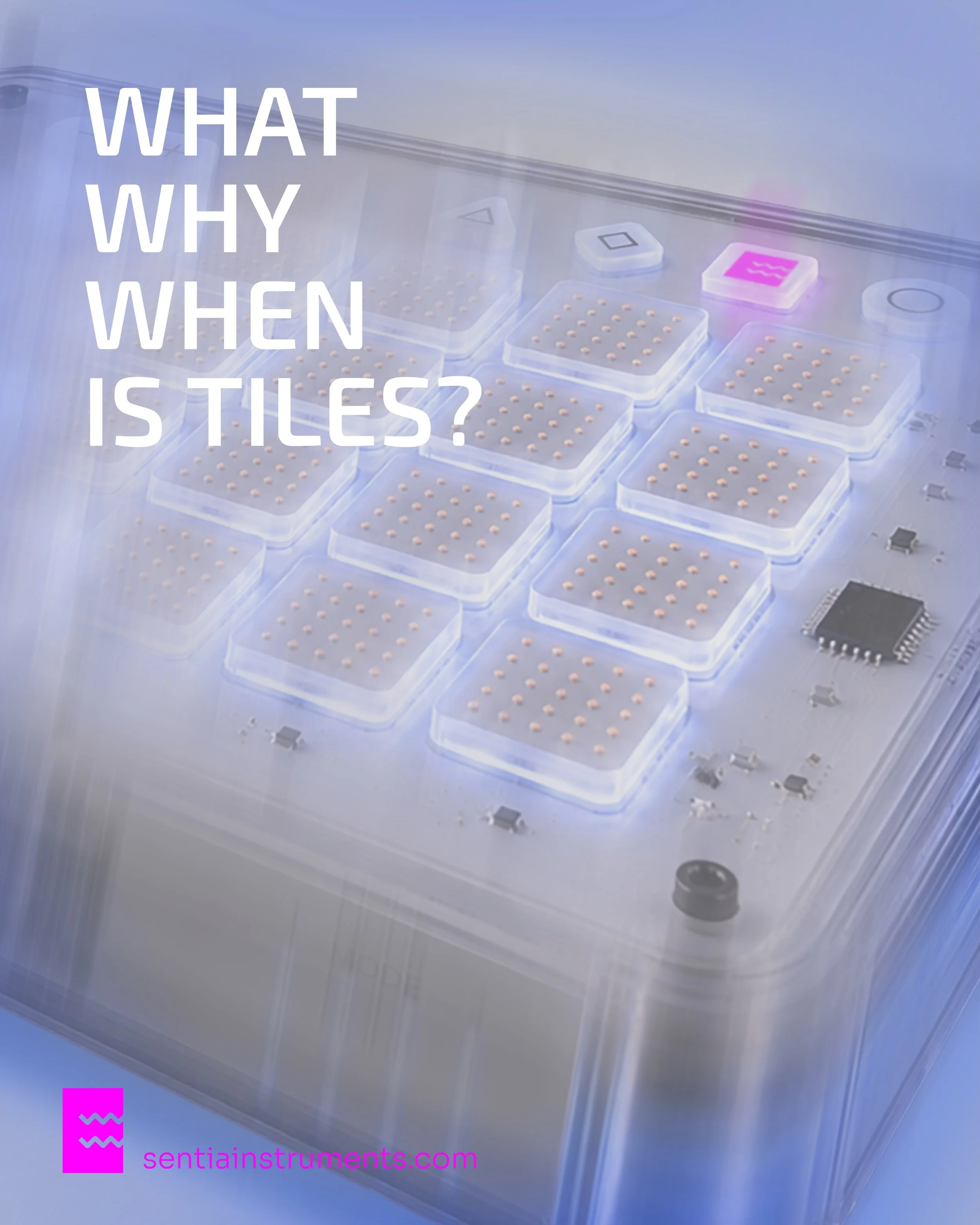 We built TILES because we wanted to bring physicality back to digital music.

TILES &middot; First Edition is now available for pre-order.
🔗sentiainstruments.com 

#SentiaInstruments #MusicTechnology #MIDI #Haptics #CreativeTechnology