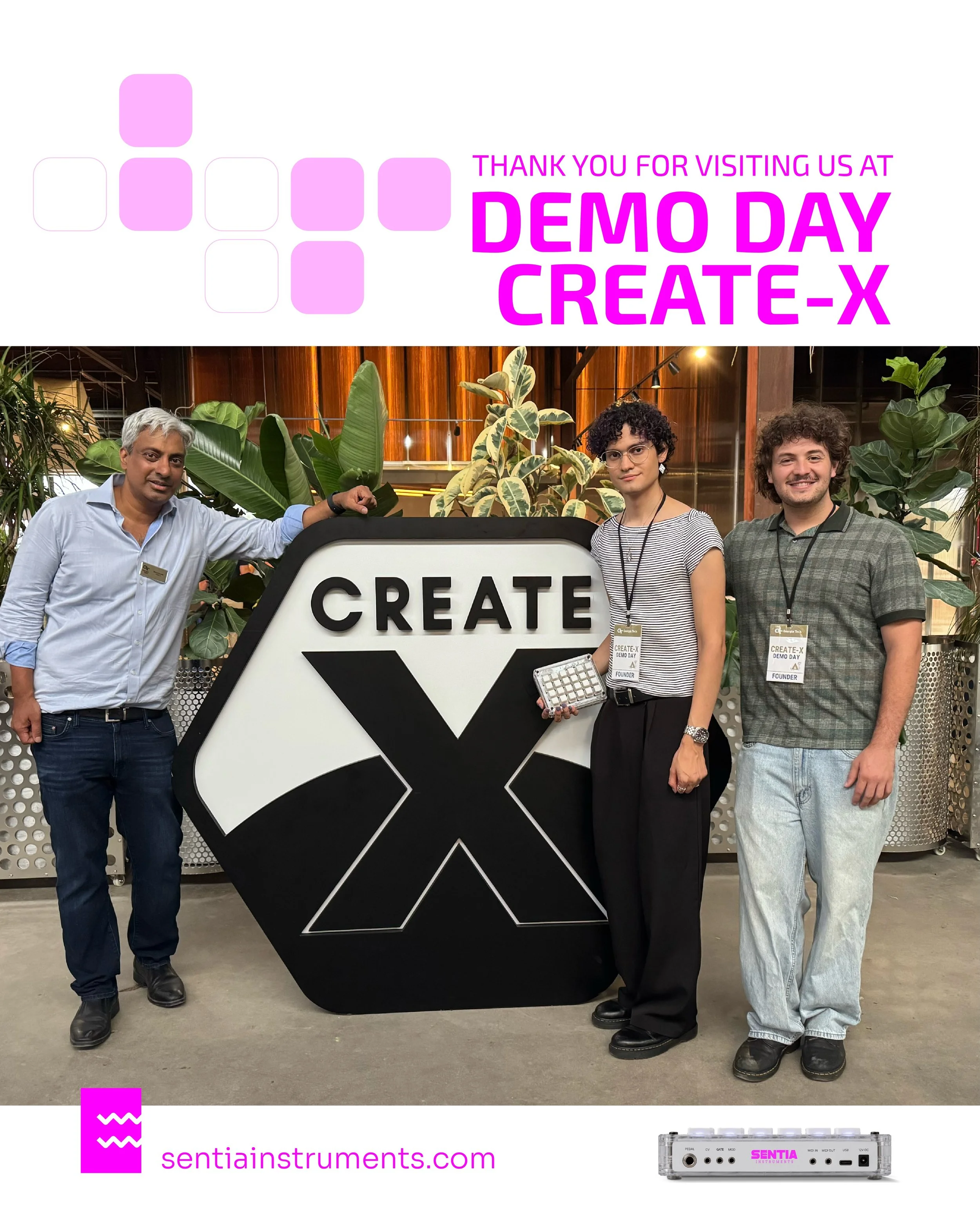 CREATE-X Demo Day wrapped up a huge summer for SENTIA.

We got TILES into a lot of new hands, heard some great reactions, and had really promising conversations with investors, customers, and future partners.

Very excited for what comes next.

Learn