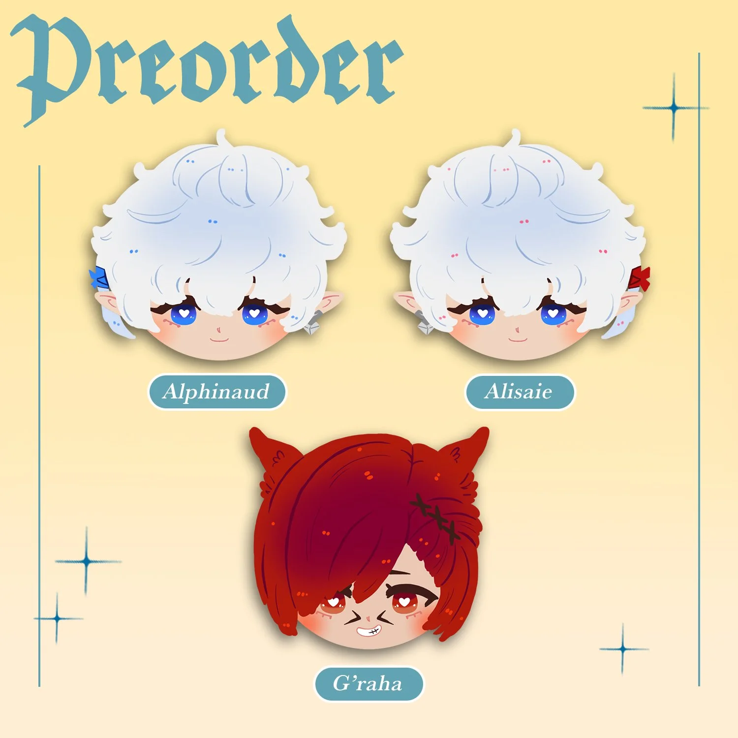 Mofu Scions Plush Badge 𐙚 FFXIV
