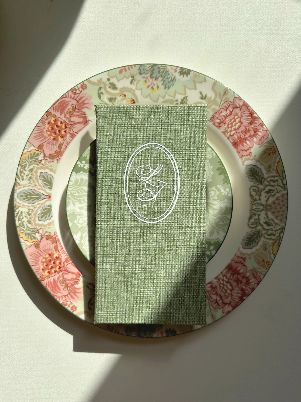 Handmade menu book