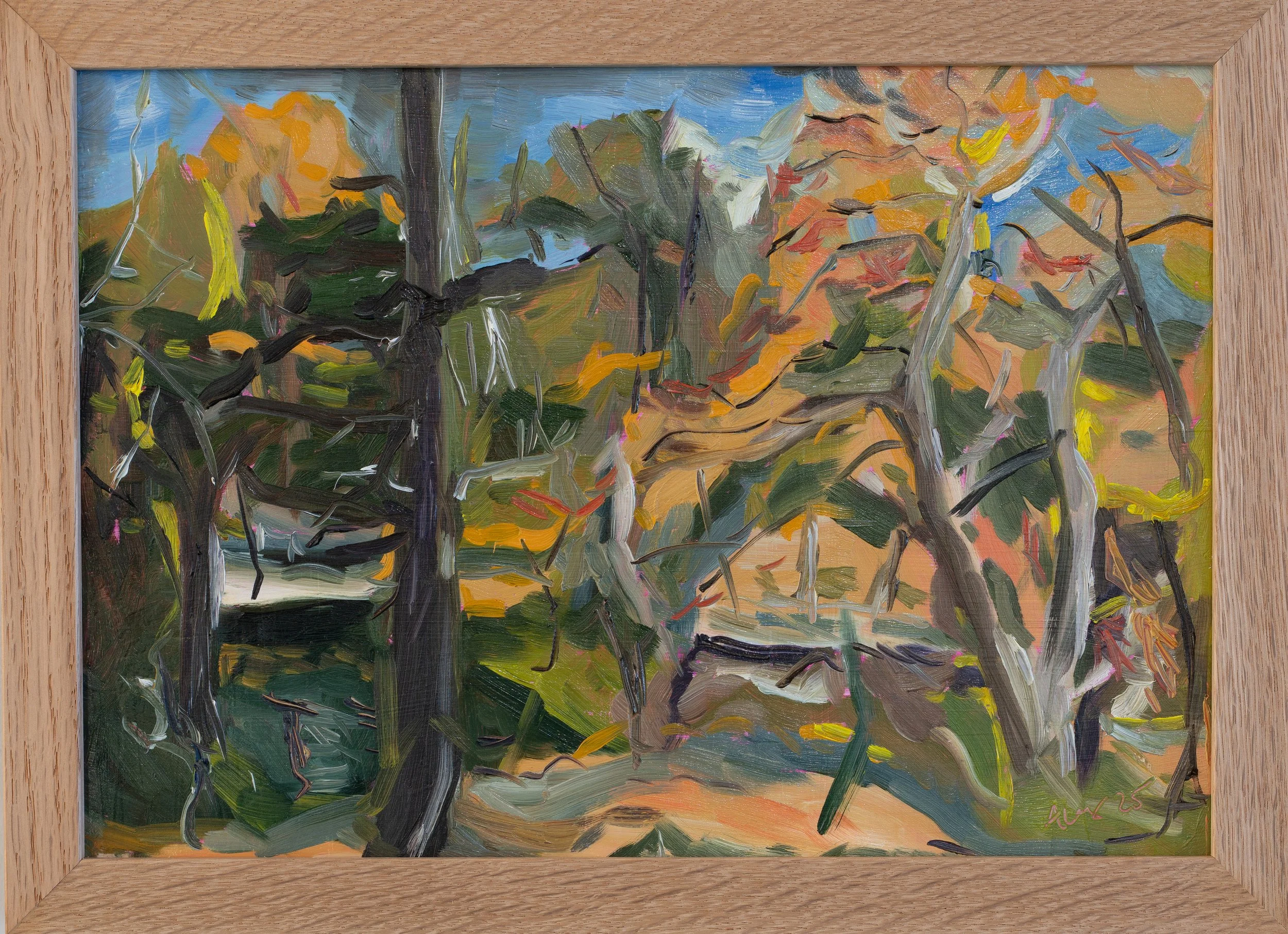 View from Elvira's 2025 *SOLD*
Oil on Aluminum panel 24x33cm 