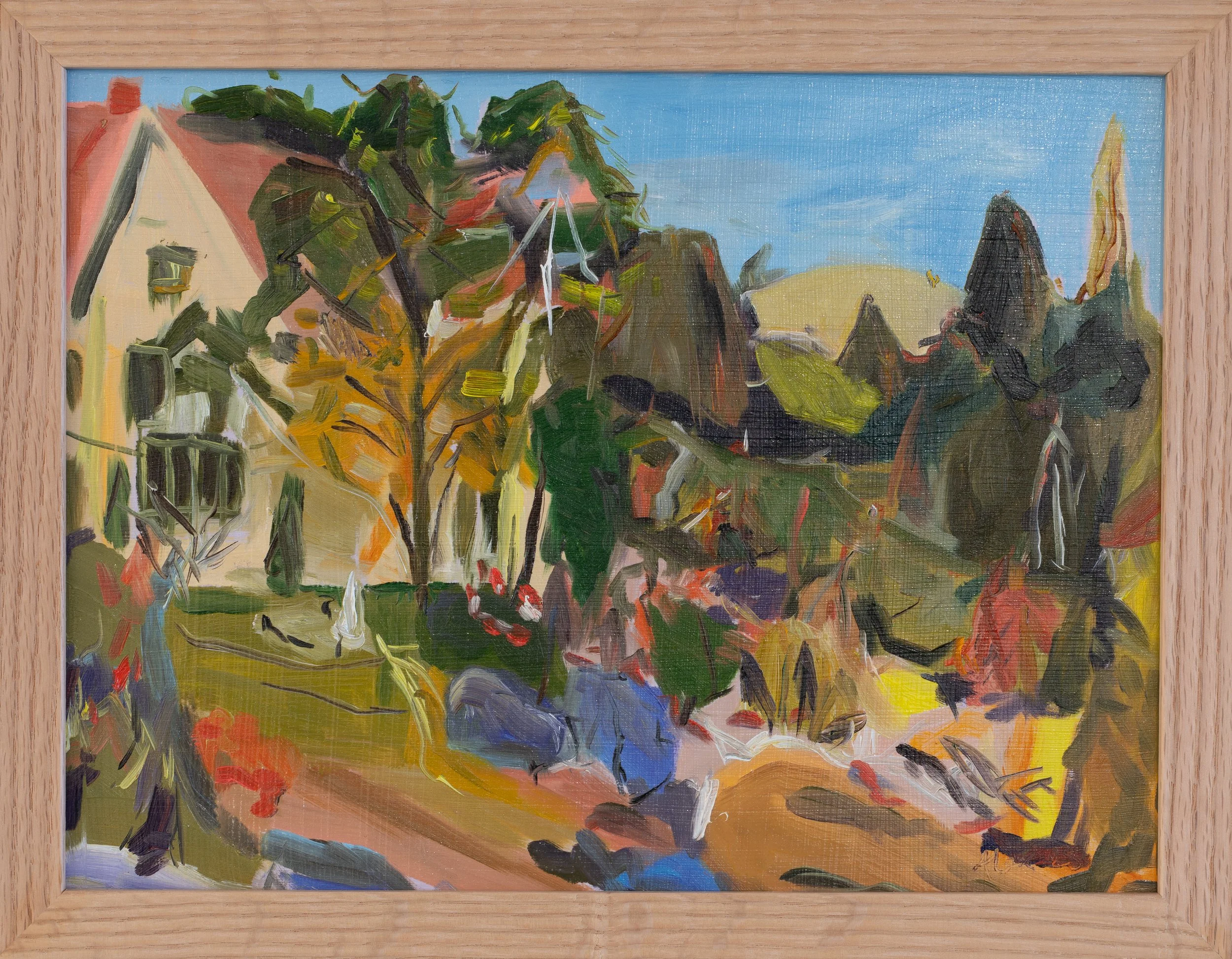 Garden View, Carrick Hill 2025 SOLD
Oil on Ampersand panel 9x12 panel approx 26x34cm