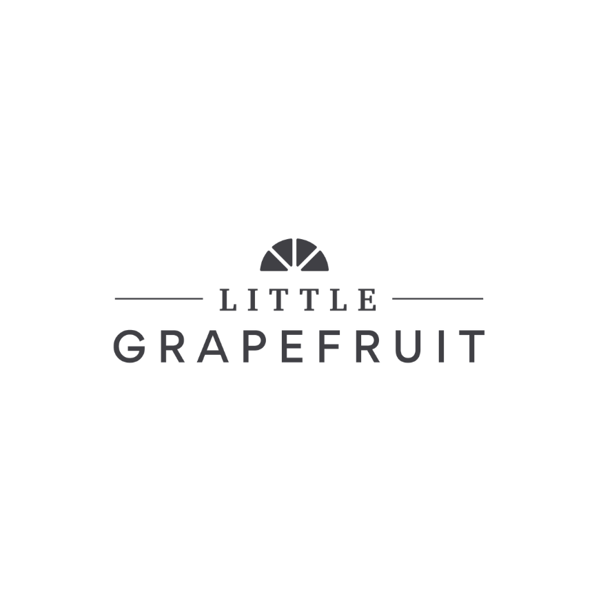 Text reading 'Little Grapefruit' with a small icon of a sliced grapefruit above the word 'Little'.