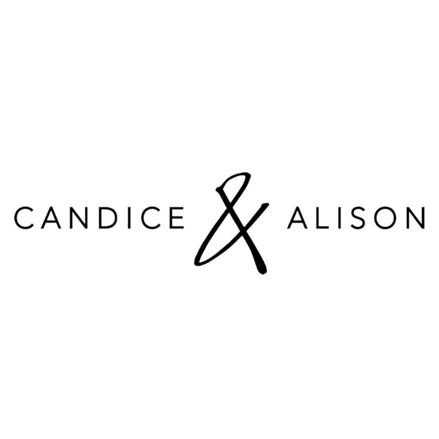 Logo featuring the names Candice and Alison with a stylized ampersand in the center.