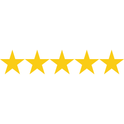 Five gold stars in a row.