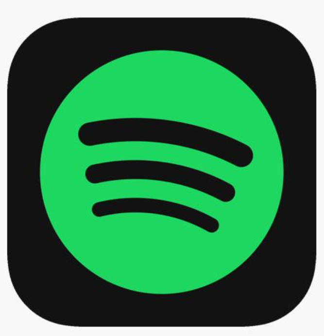 Spotify app icon with a green circle and black sound waves on a black background. Link to Banking For Legacy Podcast