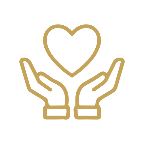 icon of hands holding a heart