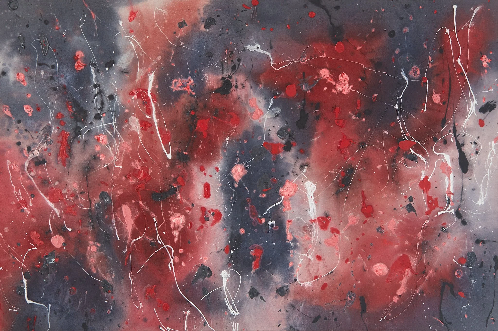 Night Poppies, 2026, 48" x 72"