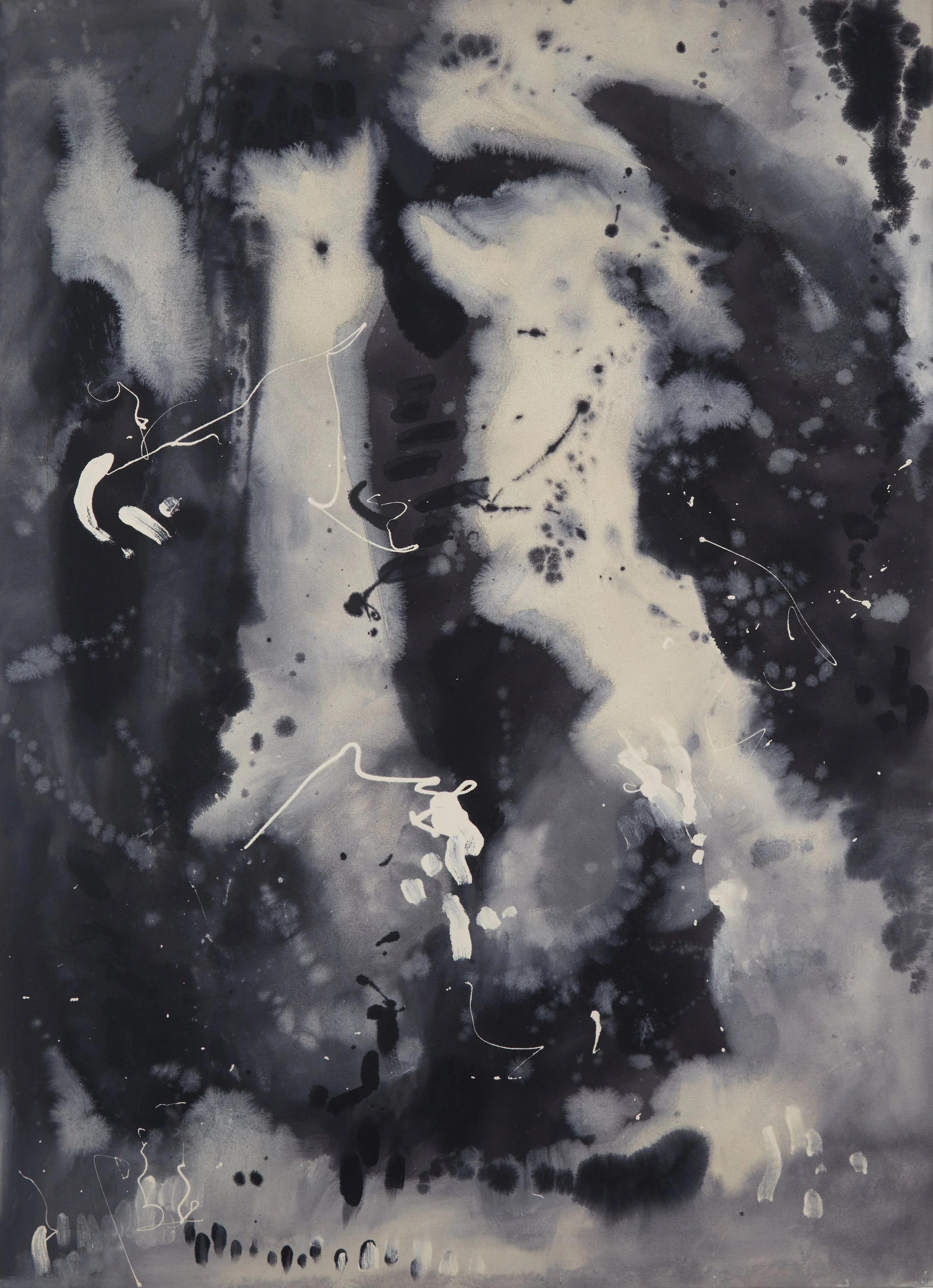 Night Plumes, 2025, 44 x 32