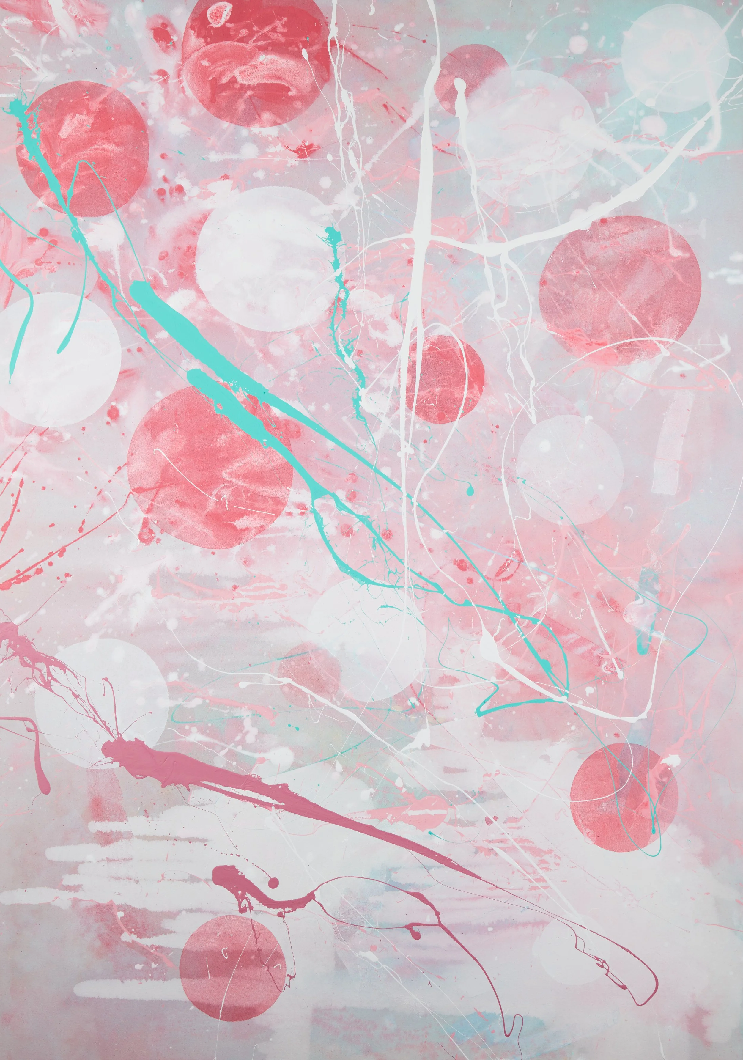 Windswept Magnolias, 2025, 60 x 42