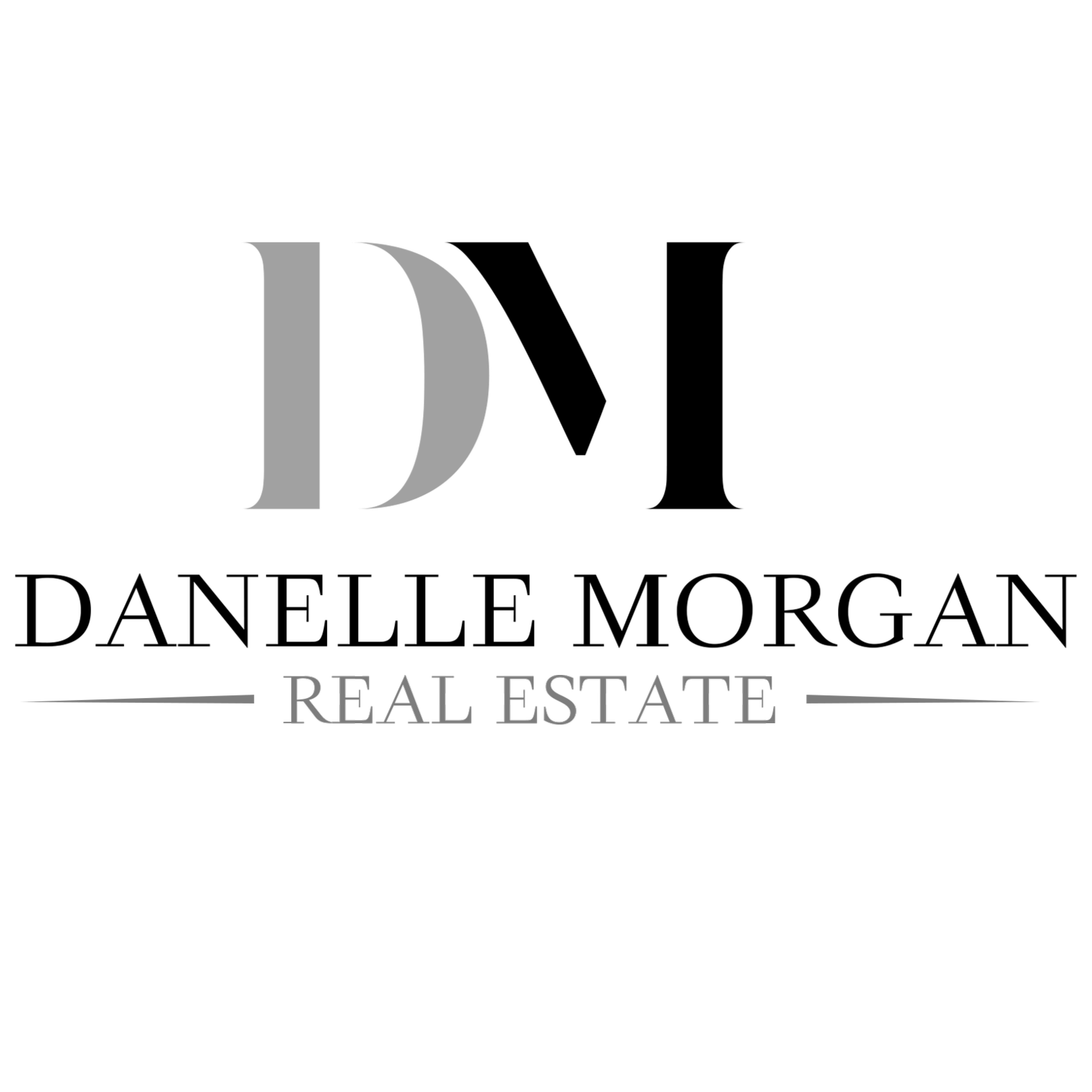 Danelle Morgan Real Estate, featuring a stylized 'D' 'M' and Danelle Morgan Real Estate