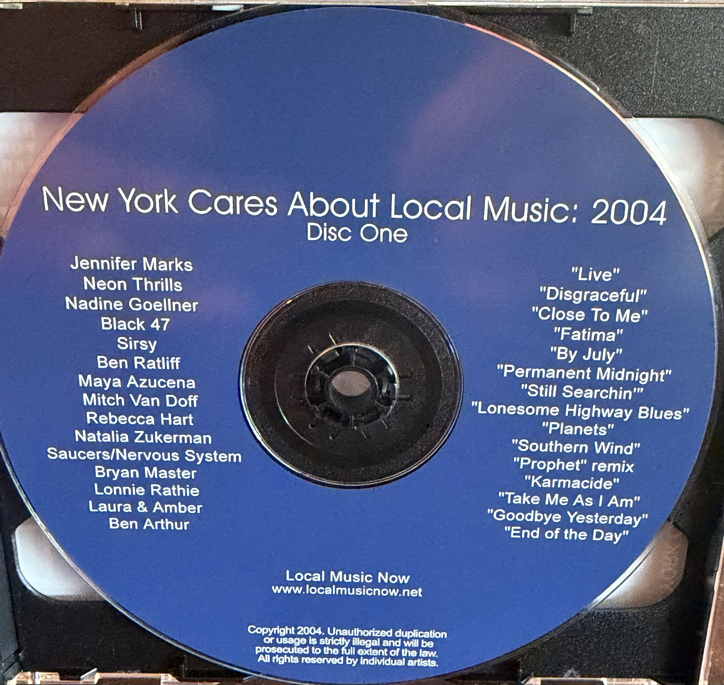 New York Cares About Local Music Disc 1