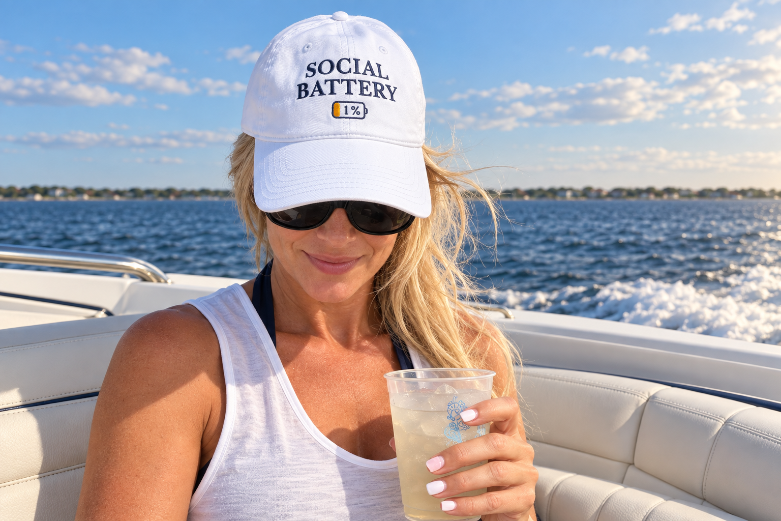Social Battery 1% Hat