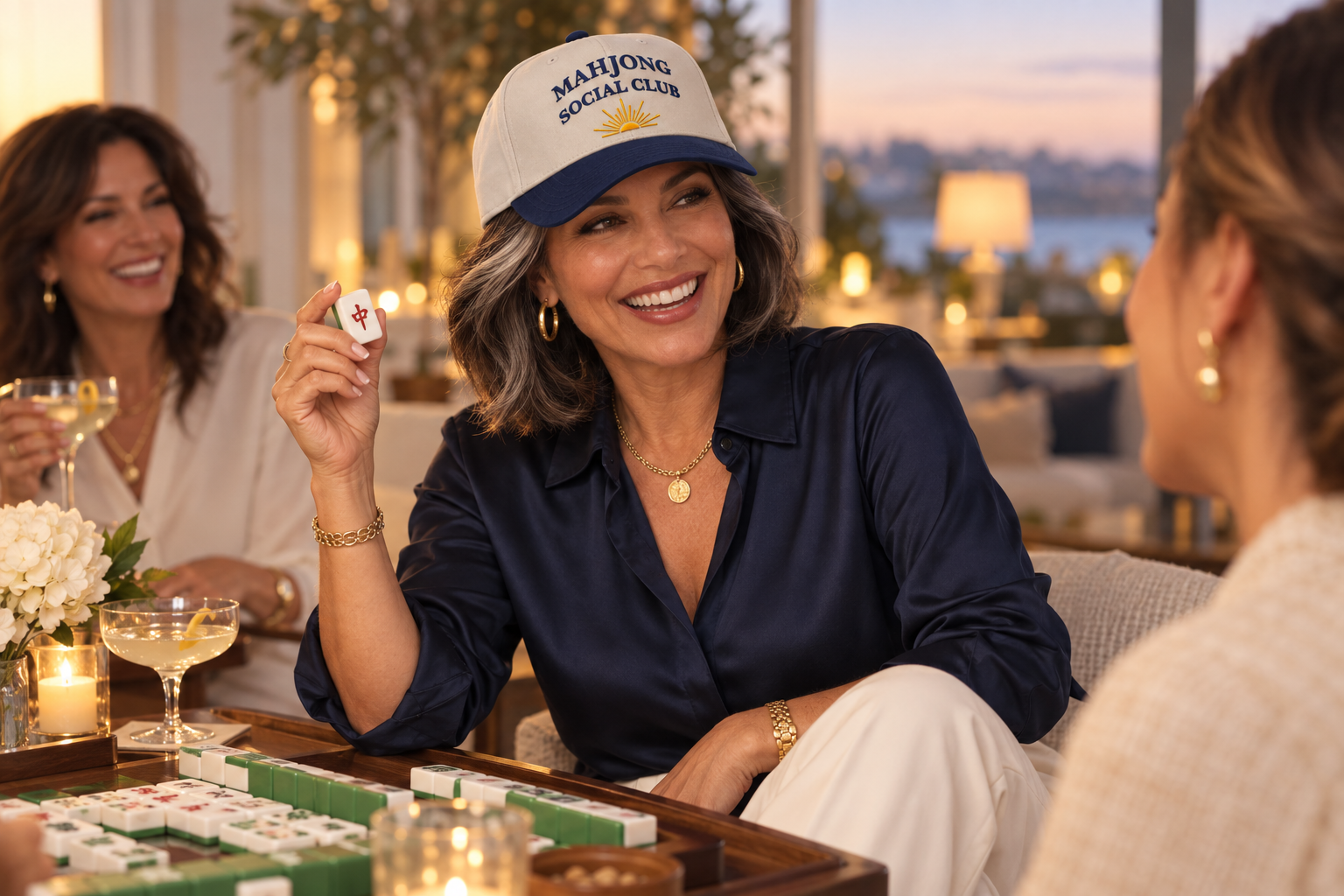 Mahjong Social Club Structured Hat