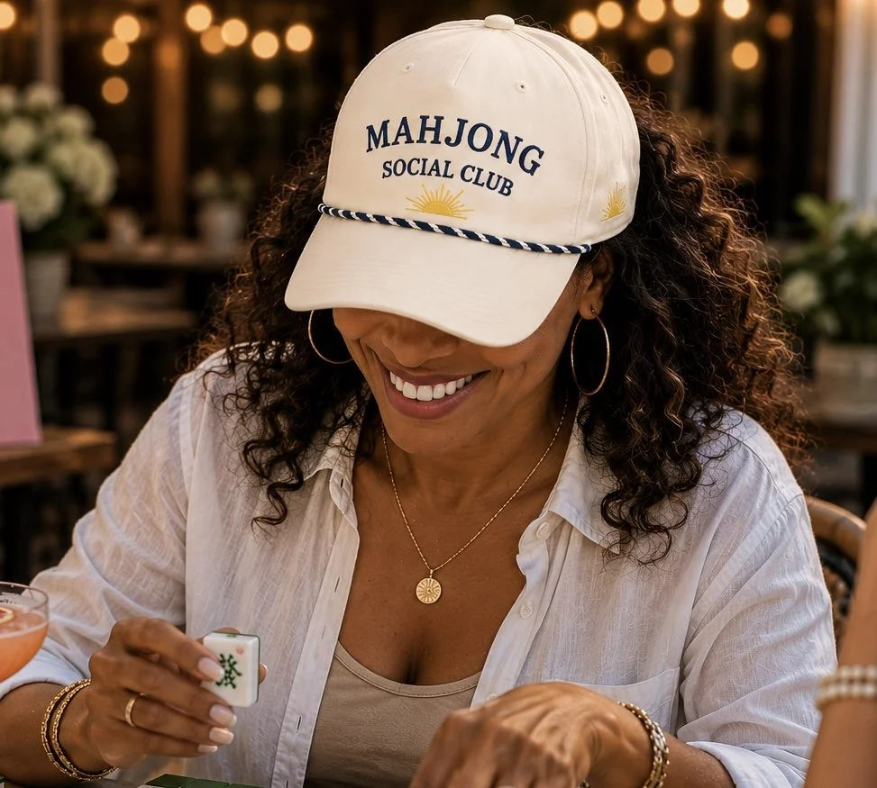 Mahjong Social Club Rope Hat