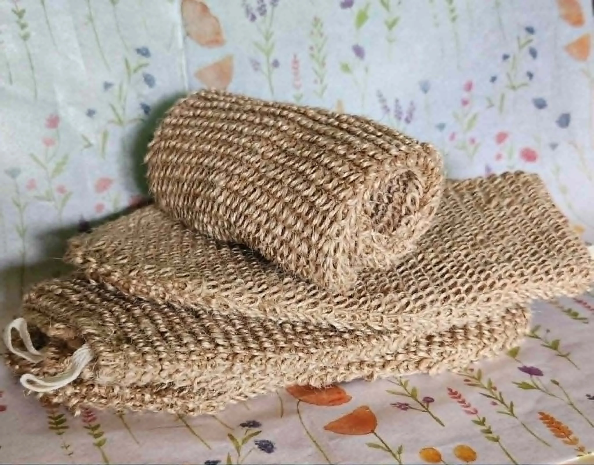 Natural Jute Exfoliating Body Mitt