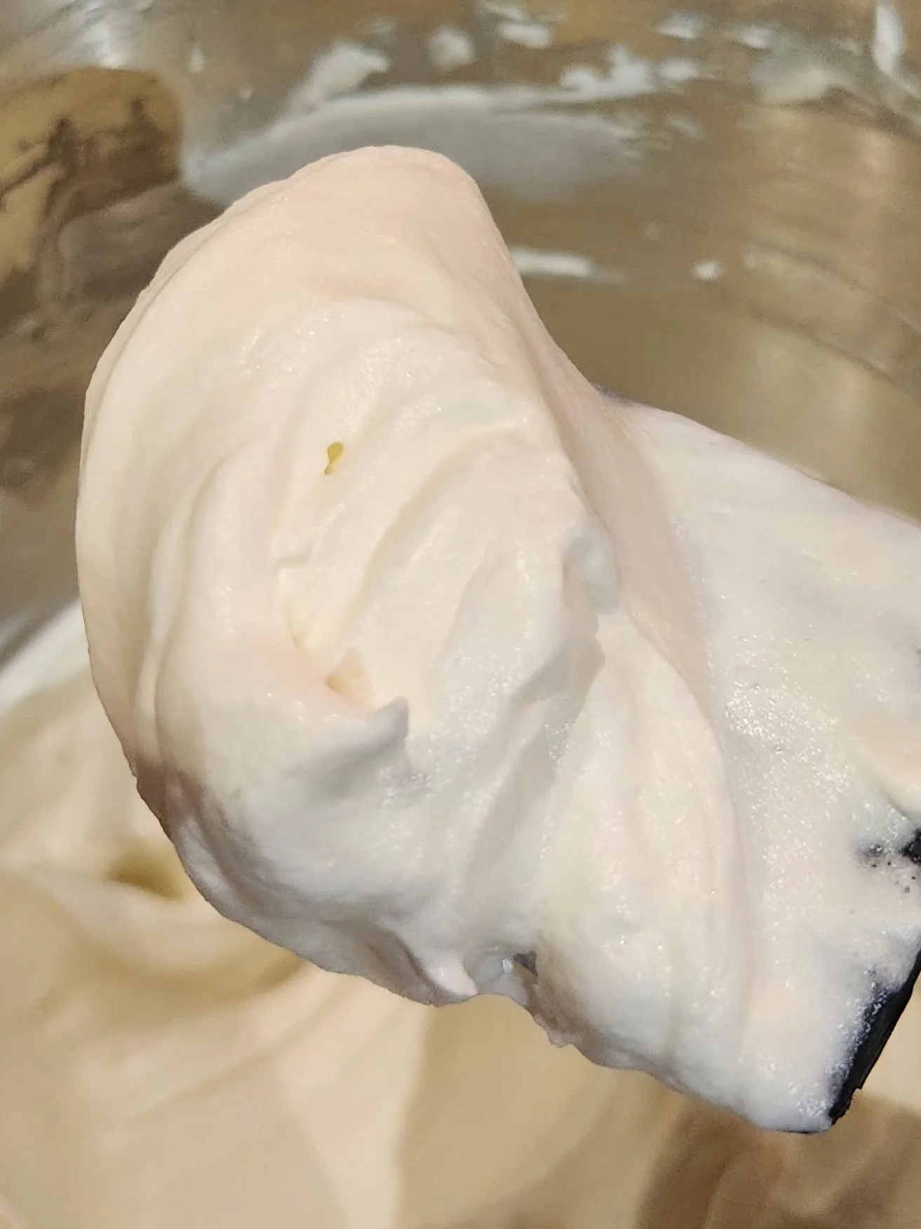 Close-up of whipped, creamy tallow cream