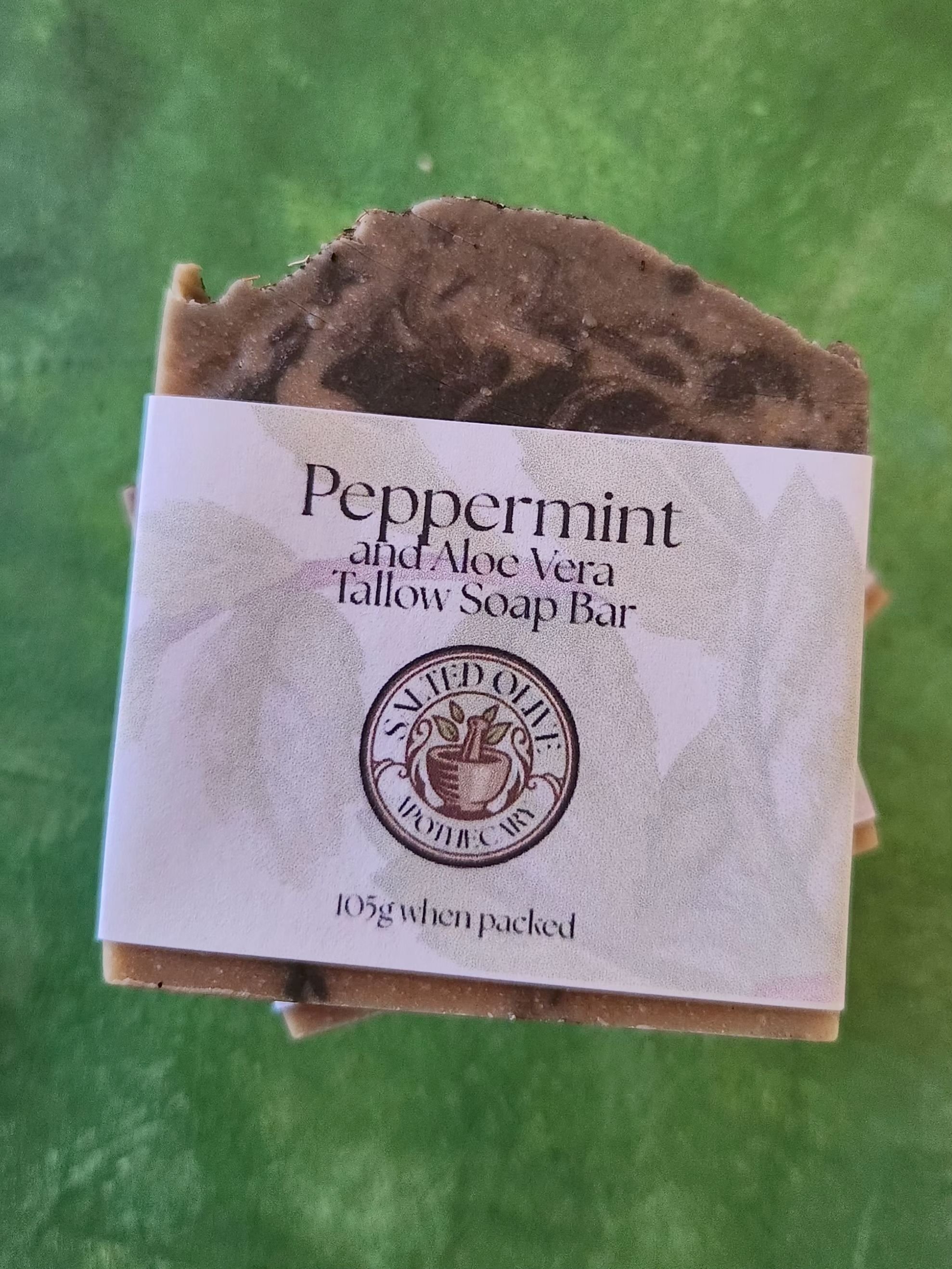 Tallow, Aloe Vera and Peppermint Soap Bar