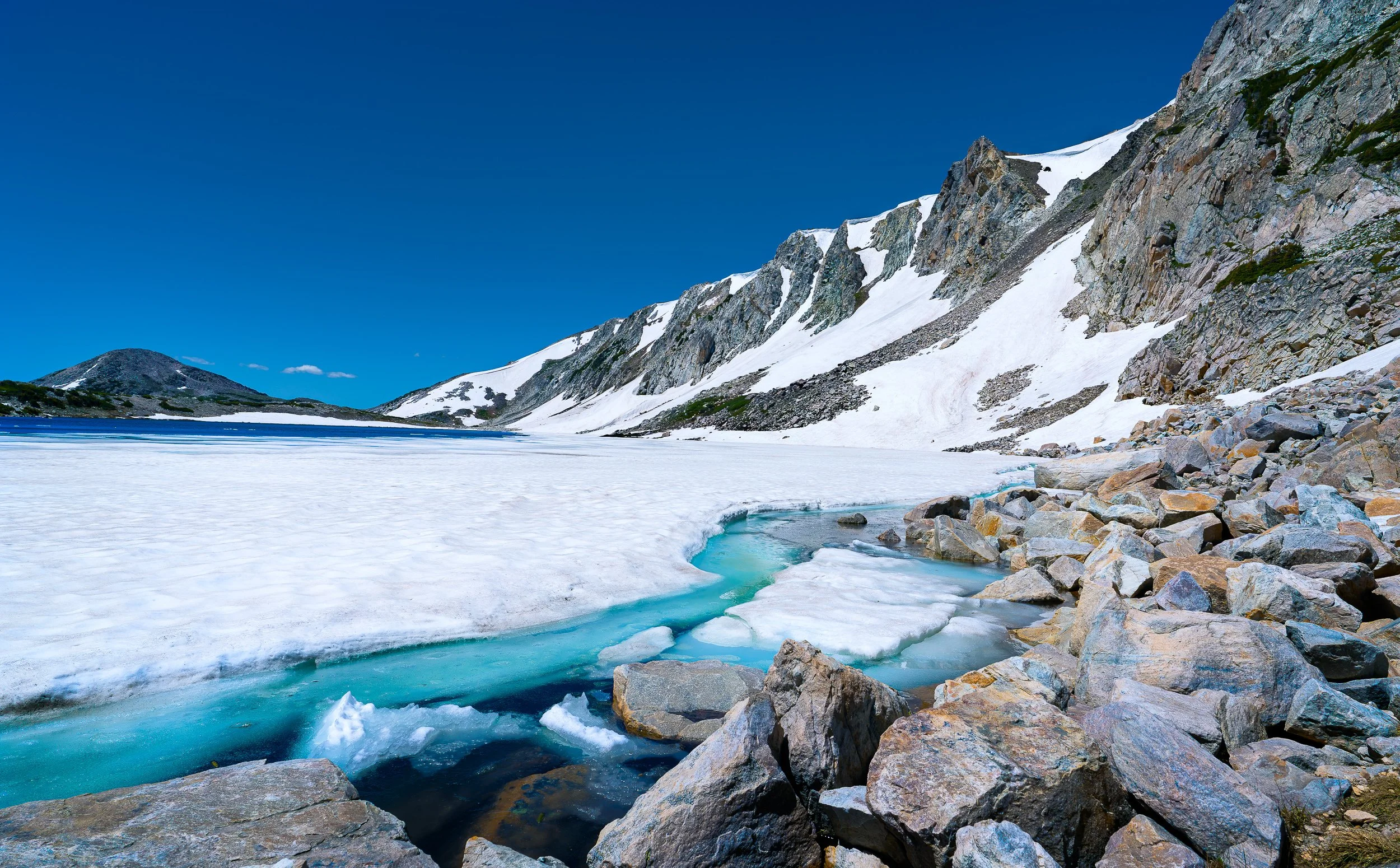 Summer at South Gap Lake, Snowy Range, Medicine Bow NF, WY