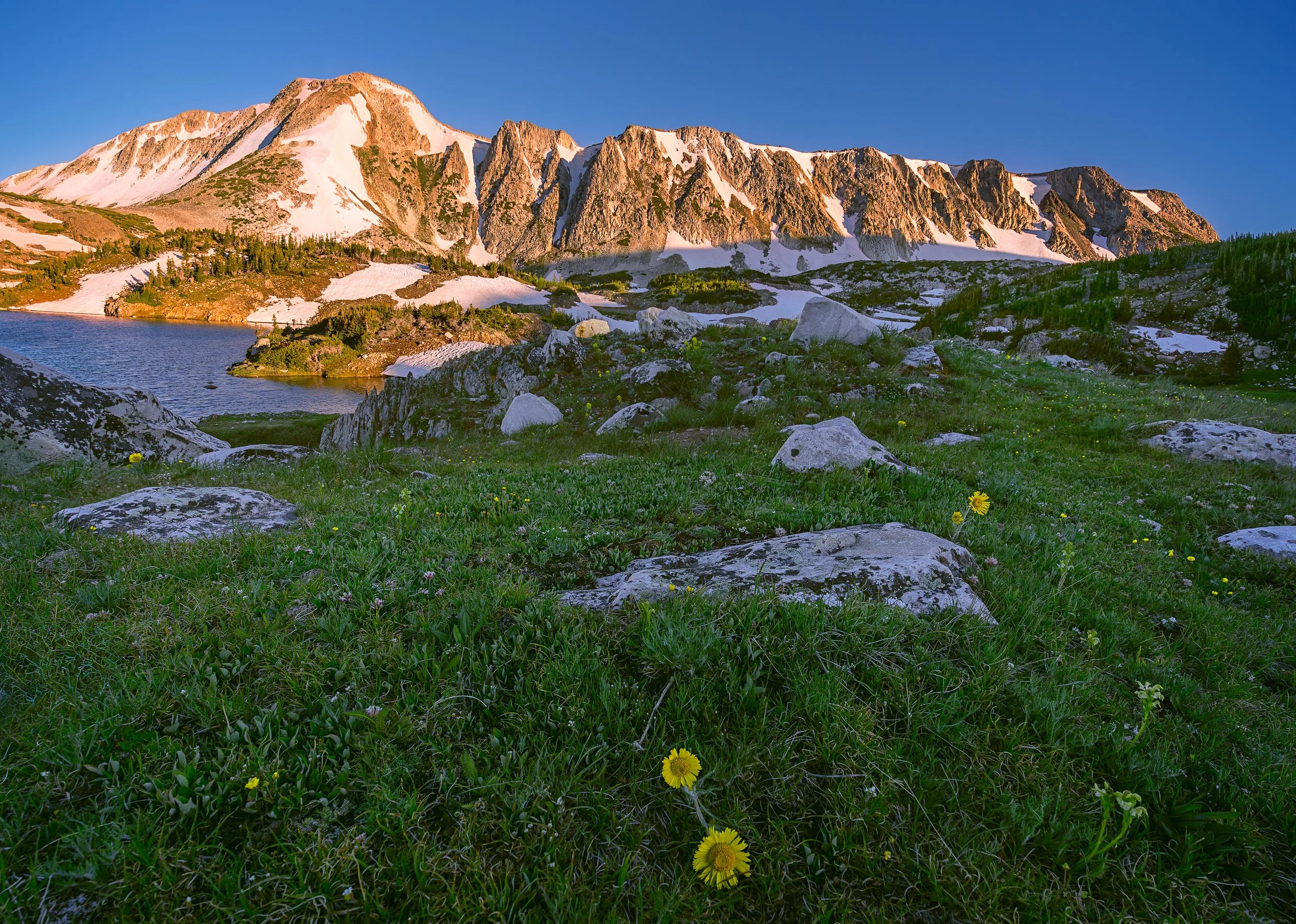Summer Above Lewis Lake, Snowy Range, Medicine Bow NF, WY.