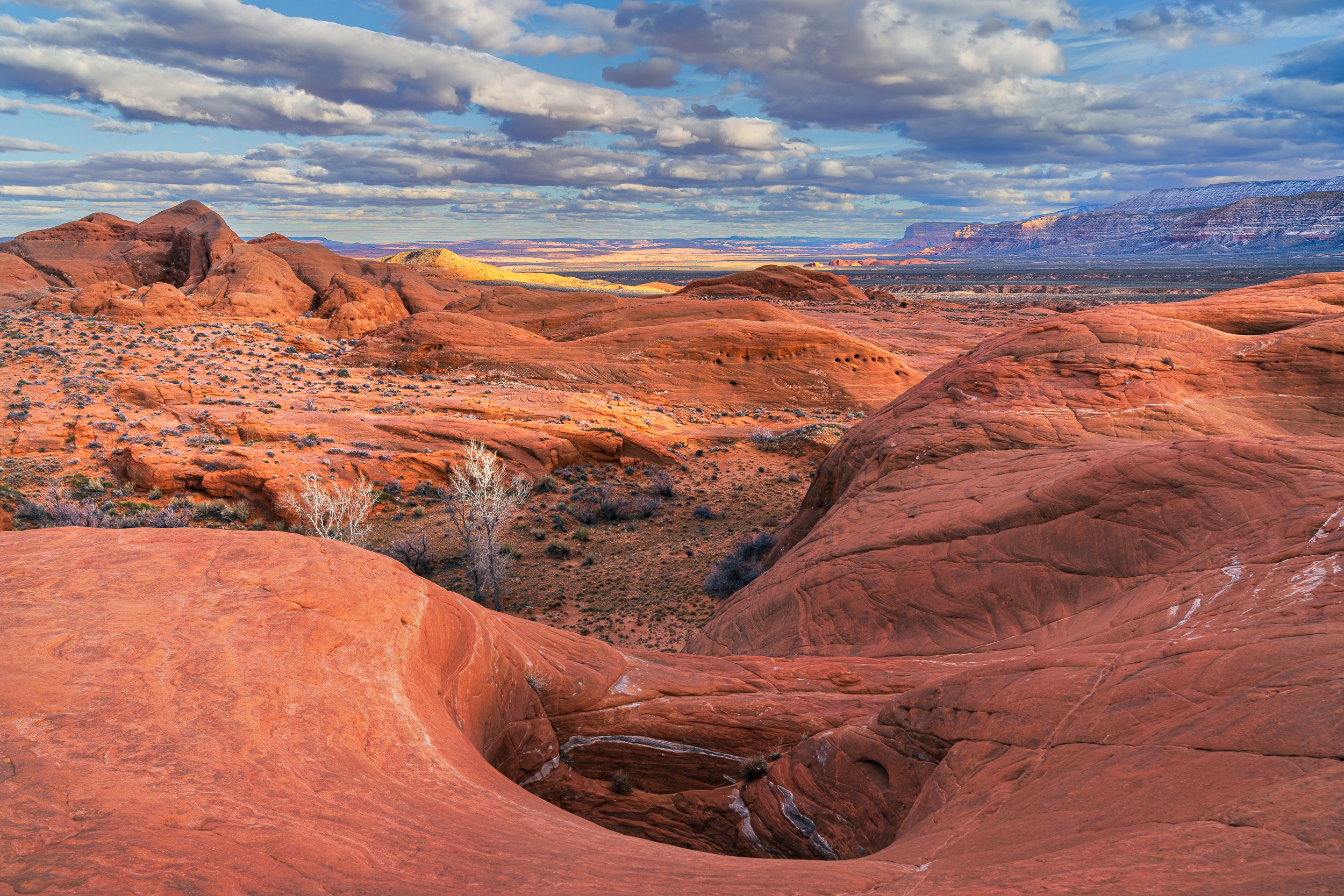 Top of Dance Hall Rock, looking south, Grand Staircase-Escalante Monument, UT