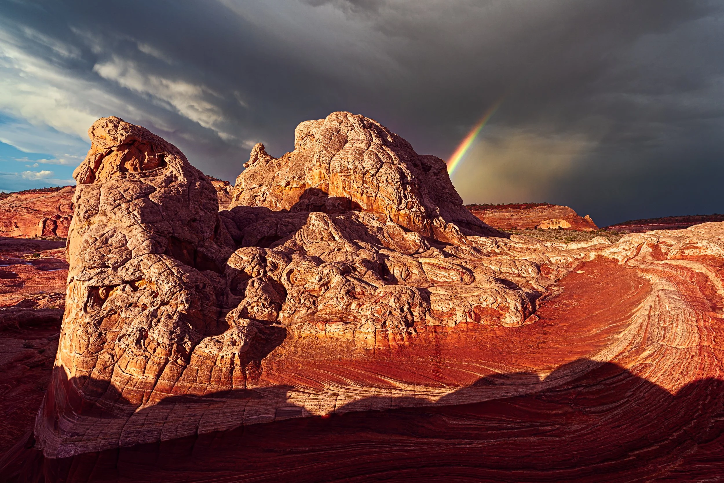 Monsoon Storm, White Pockets, Vermillion Cliffs National Monument, AZ. 