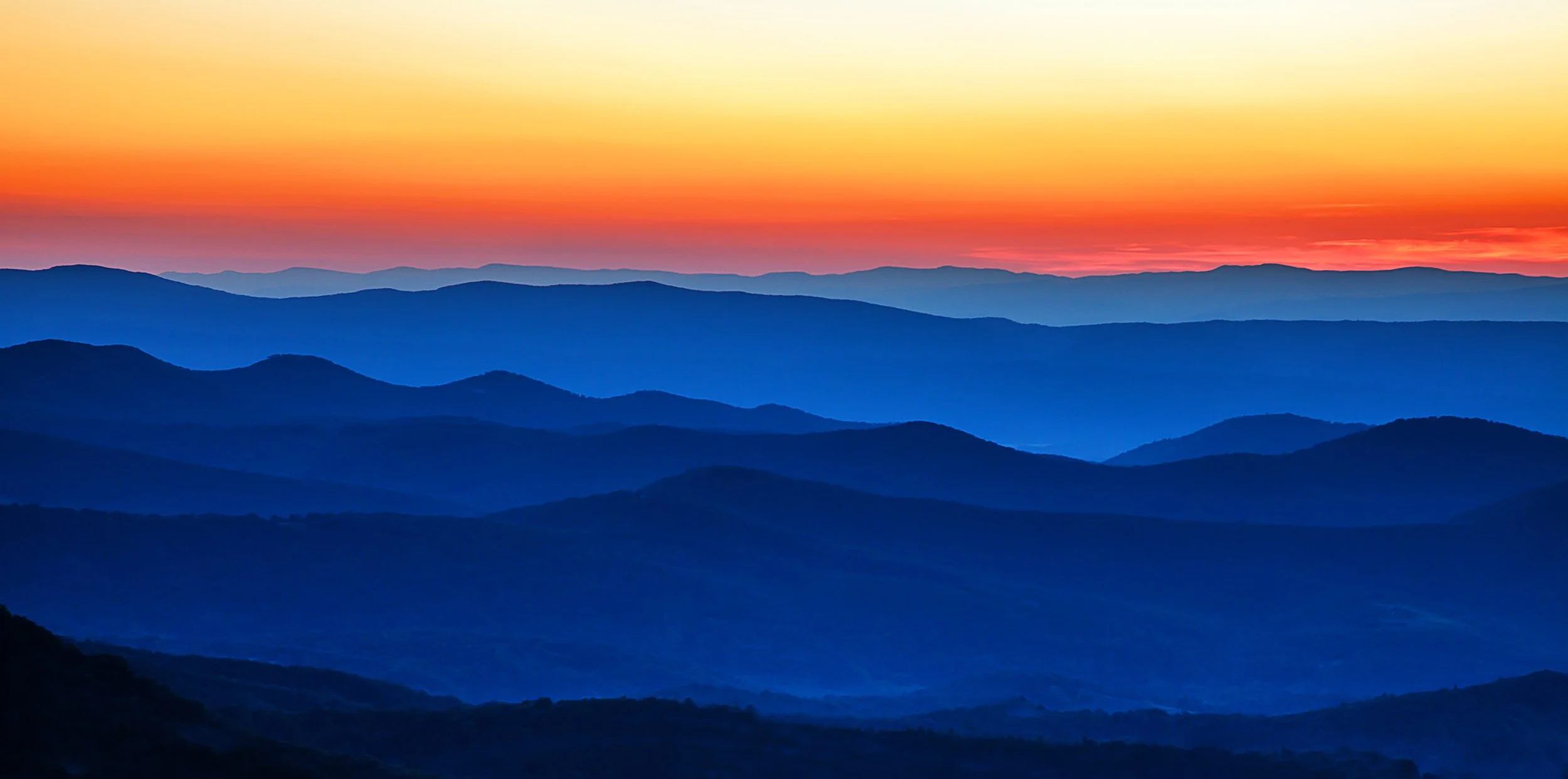 Dusk From Skyline Drive, Shenandoah NP, VA