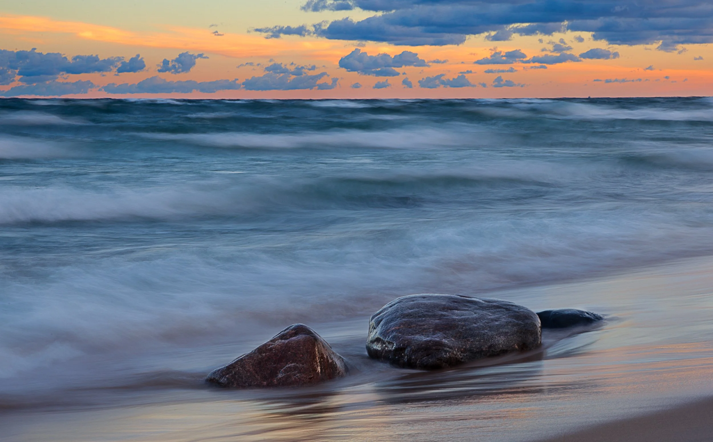 Sunrise Along Lake Superior, Pictured Rocks National Lake Shore, MI