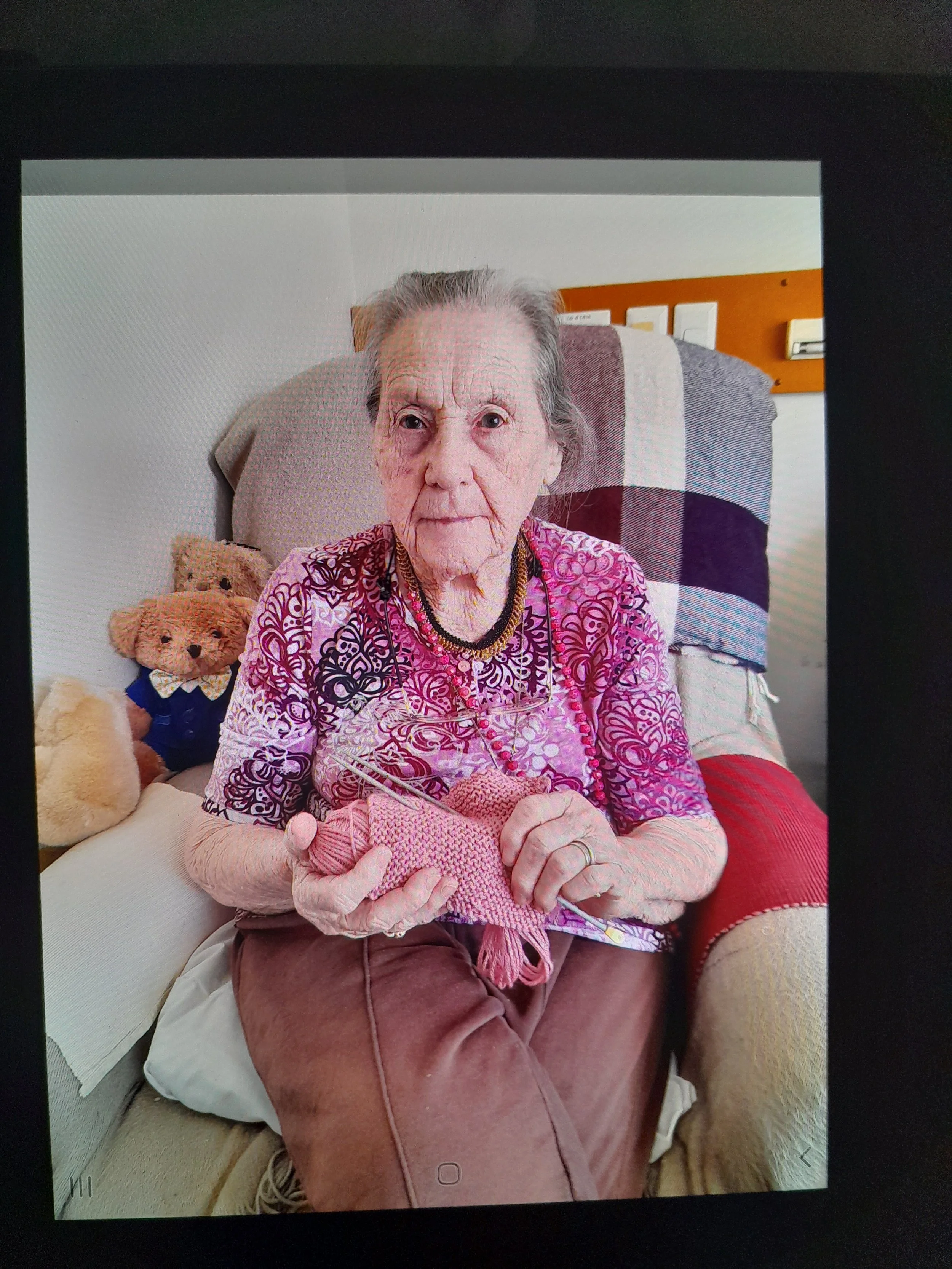  Jean, knitting 
