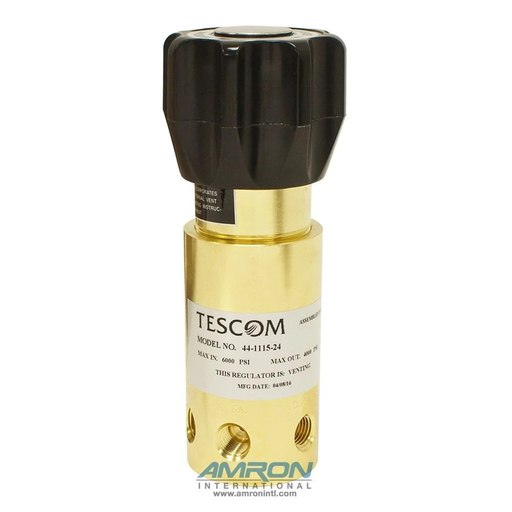 TESCOM Regulator, Inlet 6000 PSIG, Outlet 25-4000 PSIG