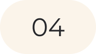 Number 04 on a beige oval background
