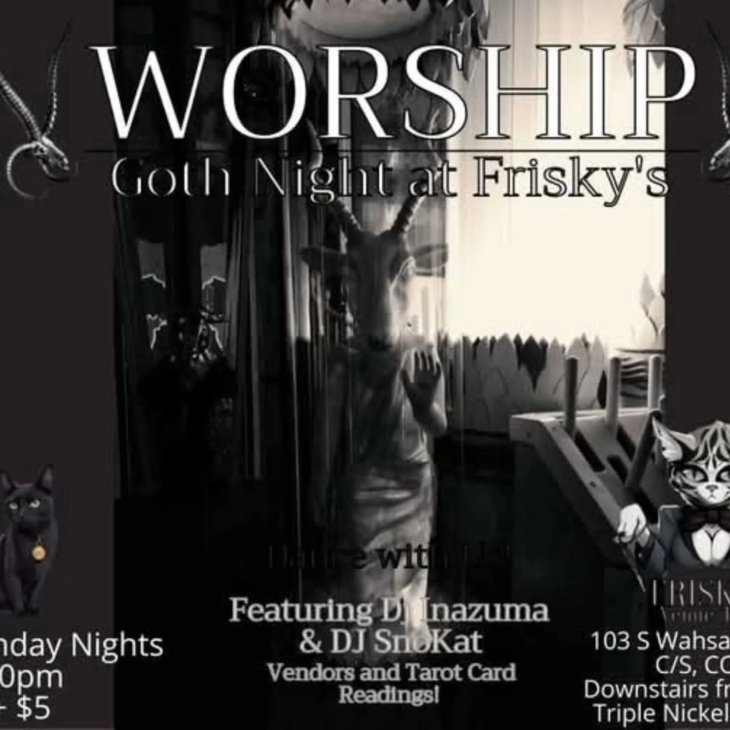 Hey everyone!! Tonight I will be at Worship Sundays: Goth Night at Frisky's COS and honored to be welcomed by  Bazaar After The Sun to the market!  Some services offered tonight
Black Hollyhock seeds
Sacred Datura seeds
Spiritual cleansing and guidan