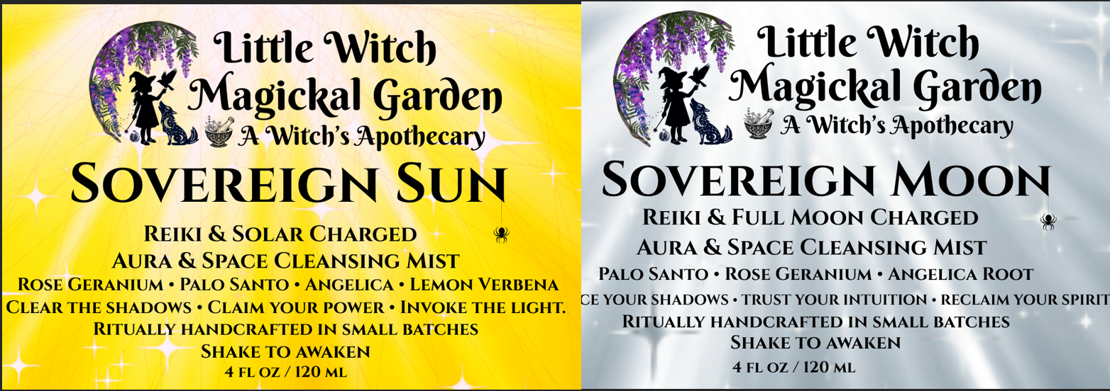 Sovereign Sun & Moon Cleansing Sprays 4 FL OZ with Bonus Carry Bag