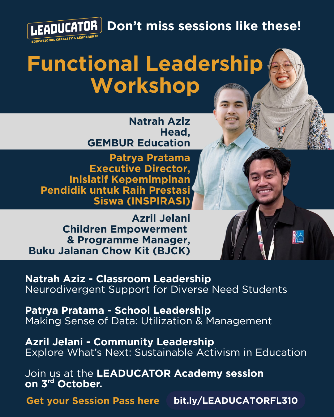 From School to Community: Functional Leadership Workshop [3rd October]